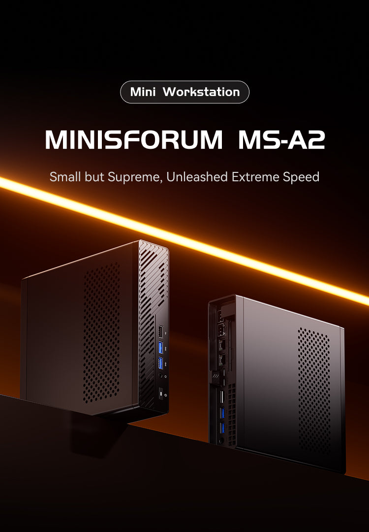 MINISFORUM MS-A2 Workstation | AMD Ryzen 9 9955HX | PCIe x16